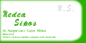 medea sipos business card